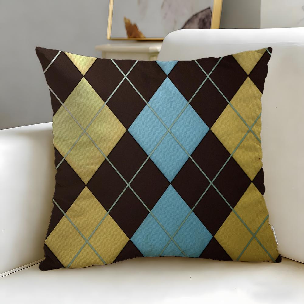 Vintage Texture Cushion Cover Soft  EasyWash Pillow Case  Versatile for Couch Bed Travel and Office