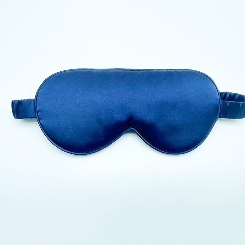 Silk Sleep Eye Mask Dark Room Rest Breathable Light-Blocking Eyeshade In Pure Color Soft Mulberry Comfort Fit
