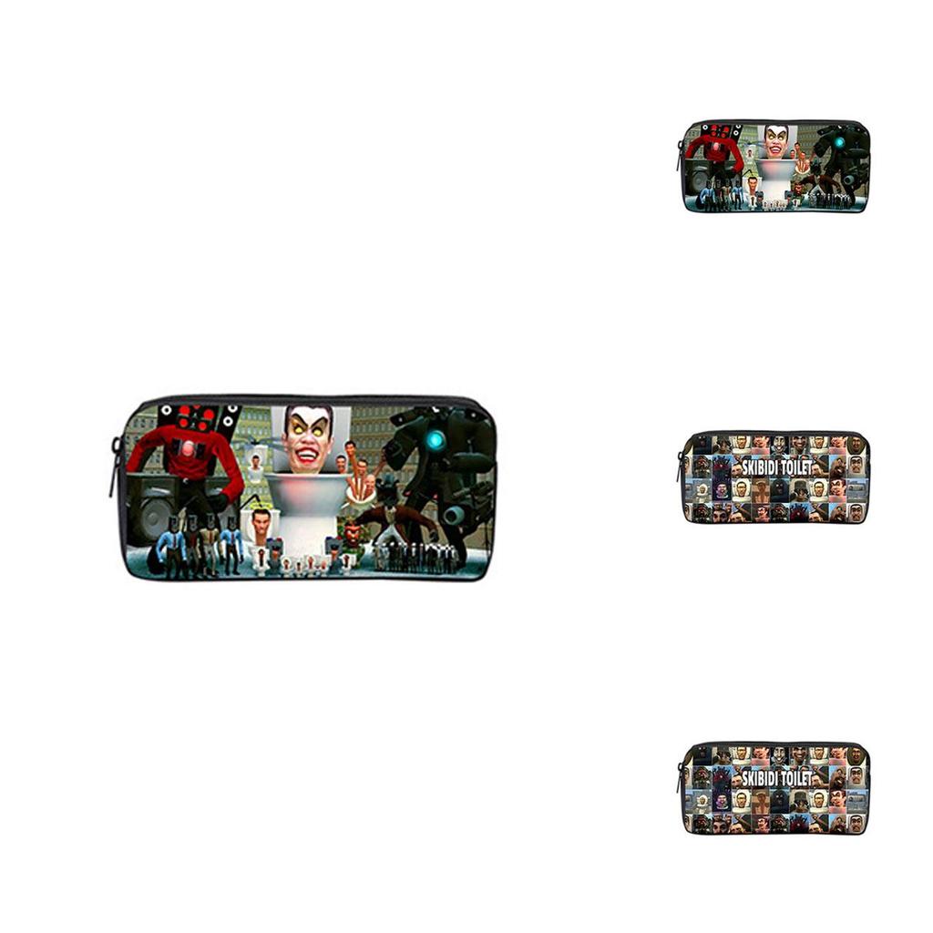 Skibidi Toilet 3d Cross-border Game New Product Nylon Pen Bag For Students