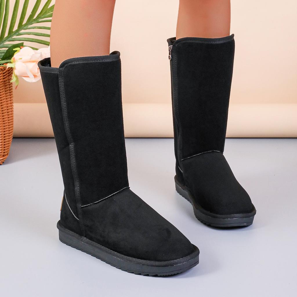 Women Winter New Design Elegant Retro Thick-soled Boots Daily Leisure Flat Non-slip Women Snow Boots Shoes for Women