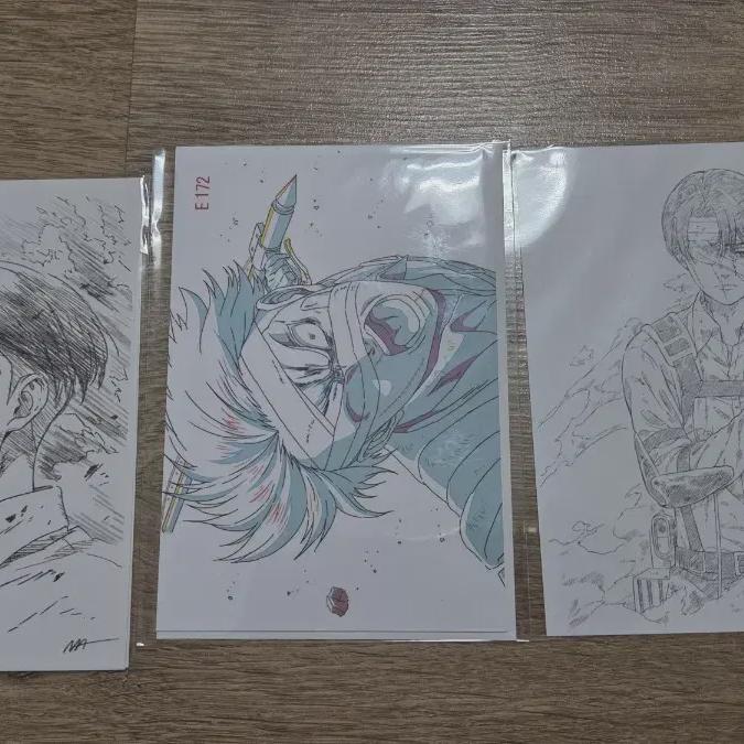 Attack On Titan Levi Illustration Postcard Set Of 3