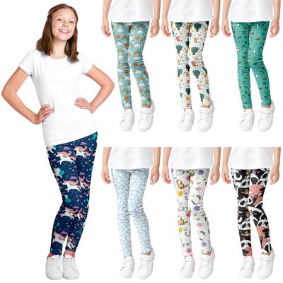 Leggings Sportive Carine con Stampa Cartoon da Ragazza - Collant Elasticizzati ed Eleganti