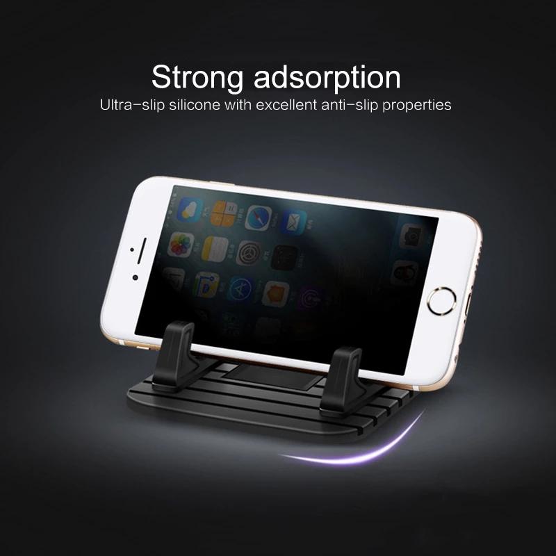 Silikon Anti-Rutsch-Matte Auto Armaturenbrett Halter Universell Schreibtisch Handy Ständer Halterung für iPhone Samsung Xiaomi im Auto GPS Halter