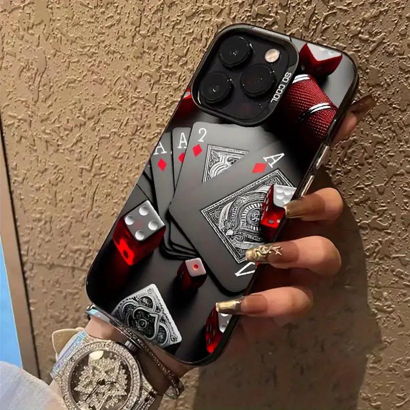 Fashion Poker Design Phone Case for  Poco X6 X5 F5 F6 M6 X7 Pro Mi 14T 14 13T 13 12T 12 11 Lite 5G Cool IMD Material Cover