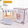 Kids' Wooden Kitchen Pretend Play Set with Oven, Toaster & Waffle Toys