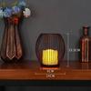 Black Iron Wire Tealight Candle Holder with LED for Living Room Decoration