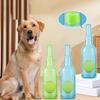 Water Bottle Dog Toy Squeaky Dog Chew Toys for Aggressive Chewers Interactive Plastic Water Bottle with Tennis Ball for Dogs
