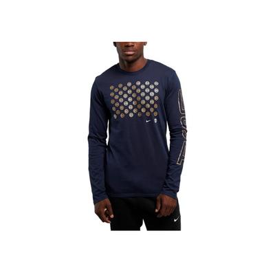 Crew Neck Logo Long Sleeve T-Shirt Unisex Tops Black FQ3638-451