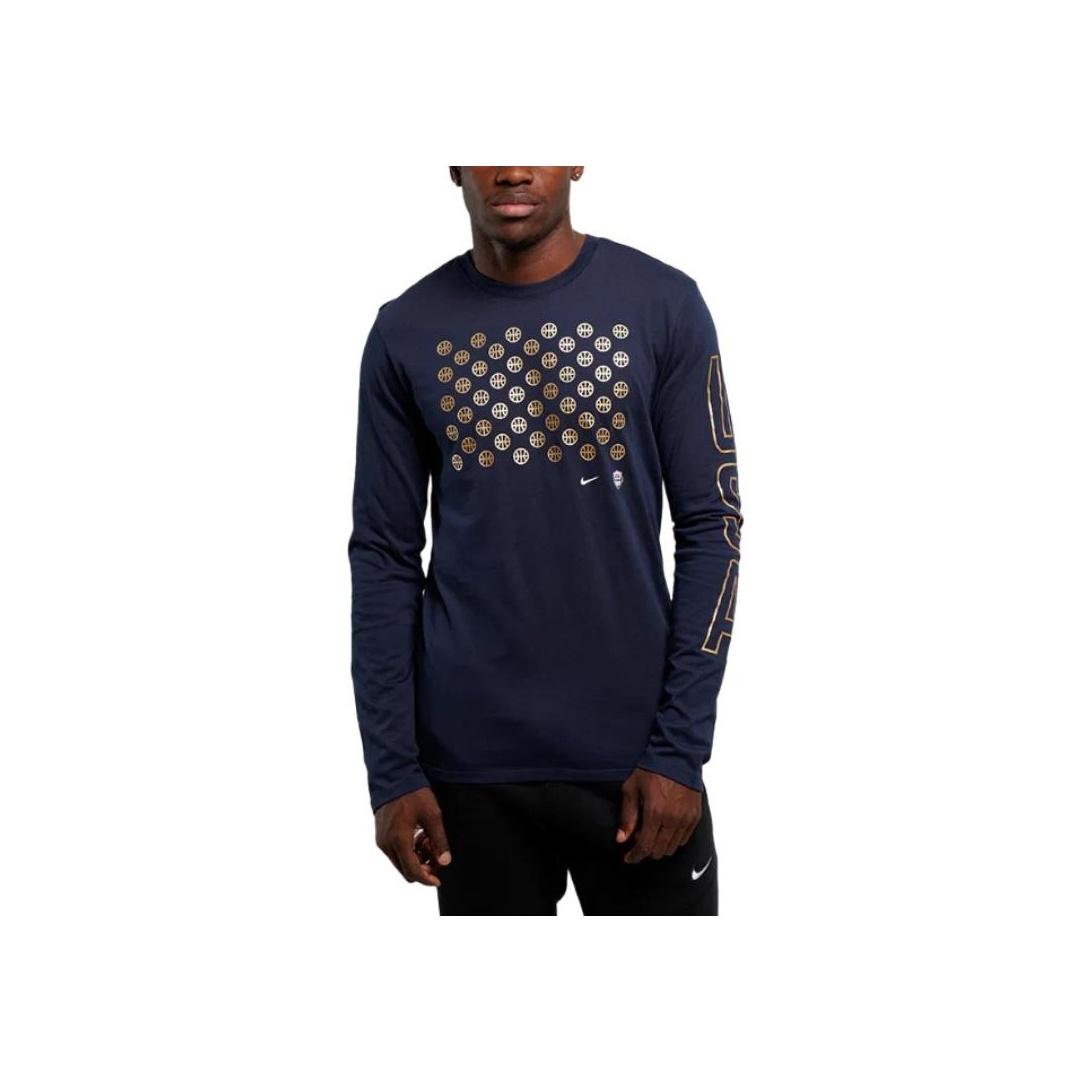 

Nike Crew Neck Logo Long Sleeve T-Shirt Unisex Tops Black FQ3638-451 M