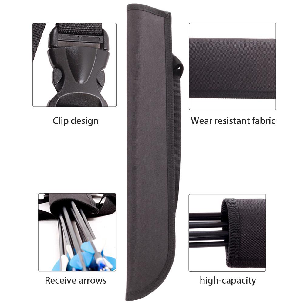 Oxford Archery Quiver Arrow Tube Hip Quiver Waist Hanged Carry Bag for 18in 20in 22in Arrows