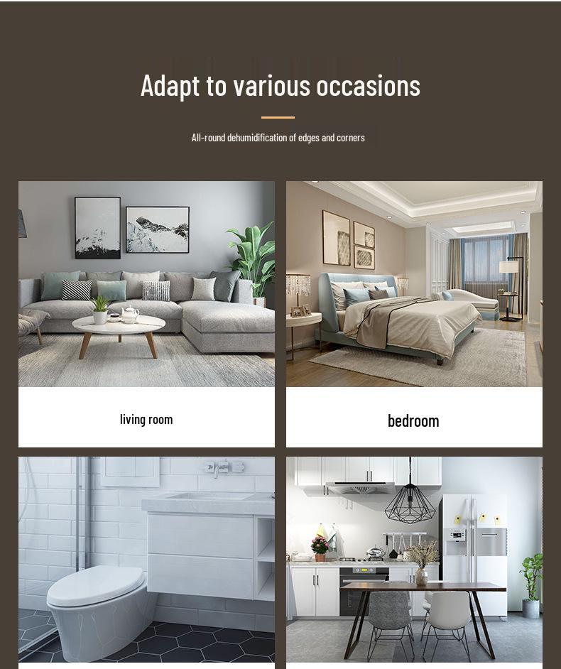 Compact Low-Noise Bathroom & Dorm Dehumidifier for Efficient Moisture Control