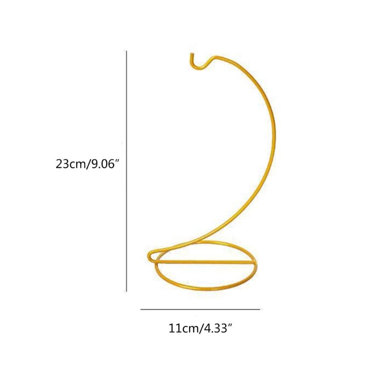 Vielseitiger Glasballhalter Ornament-Ausstellungsständer Praktische Eisenhalterung Dekoration