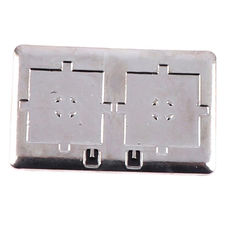 

1Комплект 1:12 Кукольный домик Миниатюрная газовая плита Металлическая модель Игрушка Кукольный домик Декор