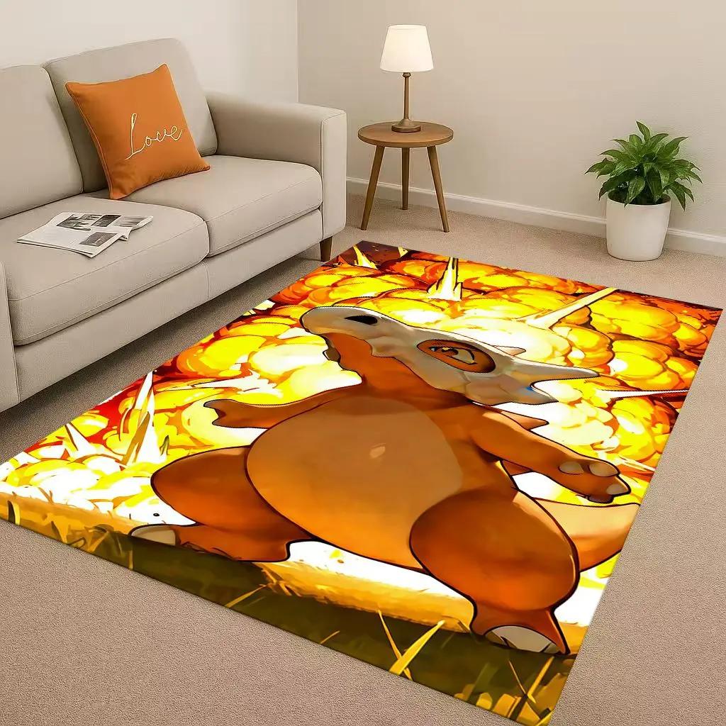 2026 Pokemon Pikachu Cartoon Christmas Living Room Non-Slip Area Rug Carpet For Bedroom Playroom Sofa,Home Decor Doormat