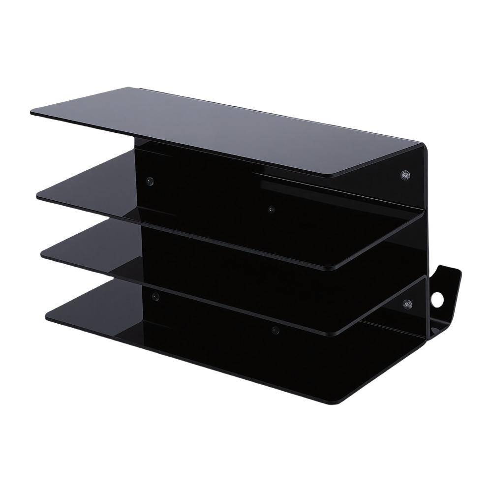 Transparent Black Keyboard Storage Rack 18x26.5x16cm Acrylic Keyboard Organizer Keyboard Display Stand for Gaming Keyboard