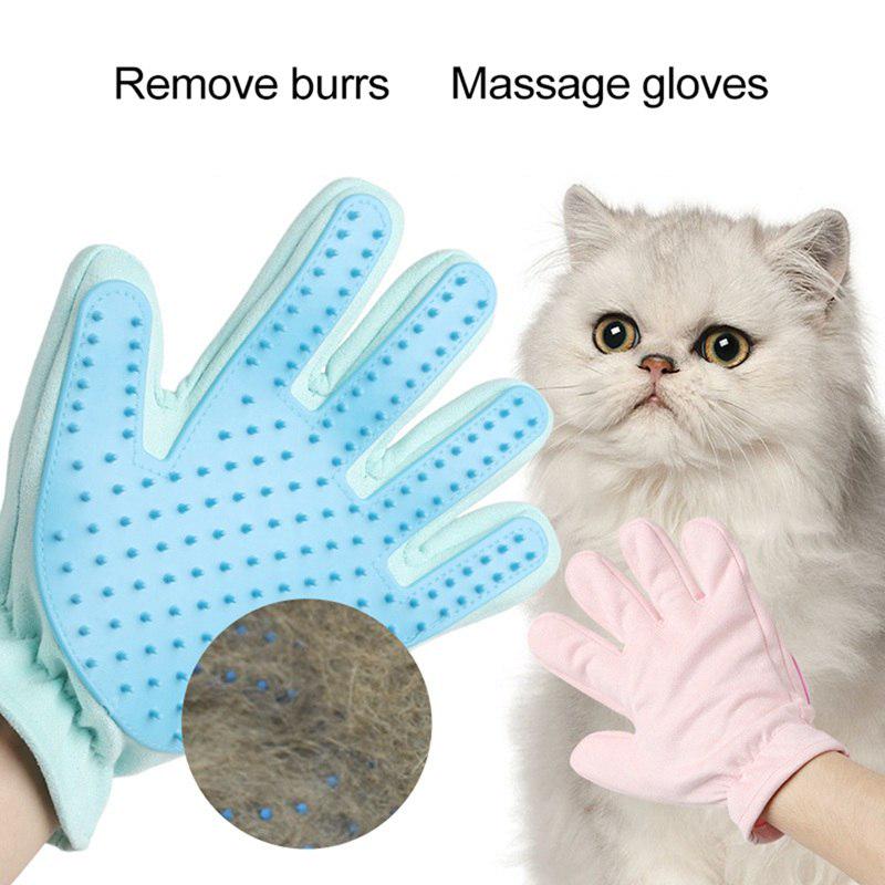 Buy Silicone Dog Pet Brush Glove Deshedding Gentle Efficient Pet