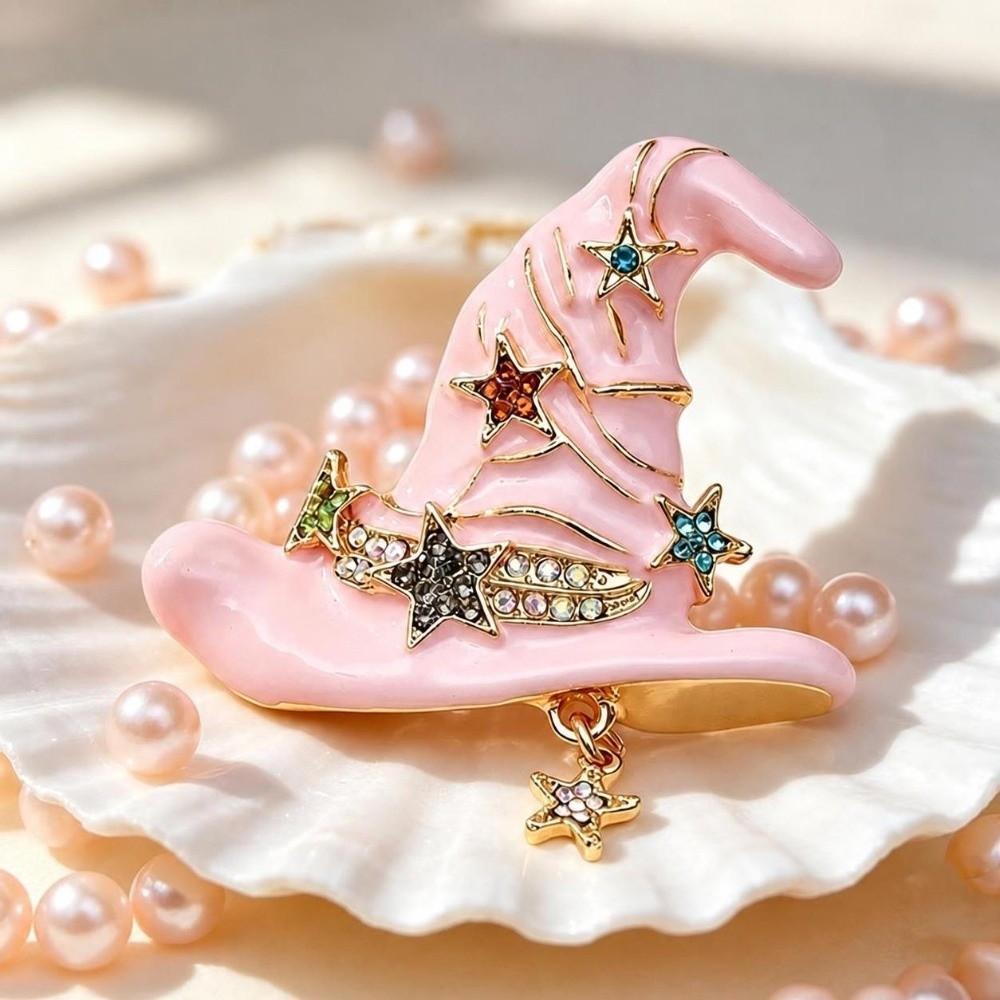 Creative Witch Hat Pin Vintage Clothing Accessory New Halloween Brooch  Halloween Party