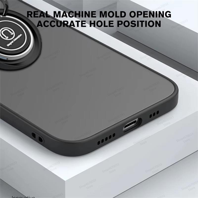 Magnetic Ring Holder Phone Case For POCO X7 M6 F6 X6 Pro X4 F4 GT X3 NFC Matte Armor Cover For POCO F5 X5 X4 M4 M3 X3 Pro F3