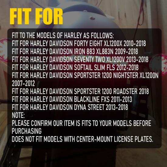 LED Fender Brake Tail Light Turn Signal For Harley Sportster 883 1200 Iron Dyna