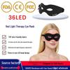 Red Light Therapy Eye Mask with 36 LED Multi-Gear Lamp Beads for Home Eye Care