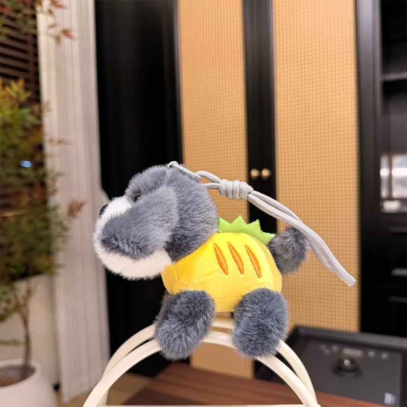 Sausage Dog Plush Doll Keychain Cute Dachshund Backpack Pendant Soft Toy Bag Charm for Kids Girls Gift Decor