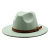 Filz-Fedora-Hut mit breiter Krempe für Sommer- und Herbst-Modebegeisterte