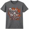 Rock N Roll T Shirt Flaming Skull Heavy Metal Gothic Biker Vintage Tee