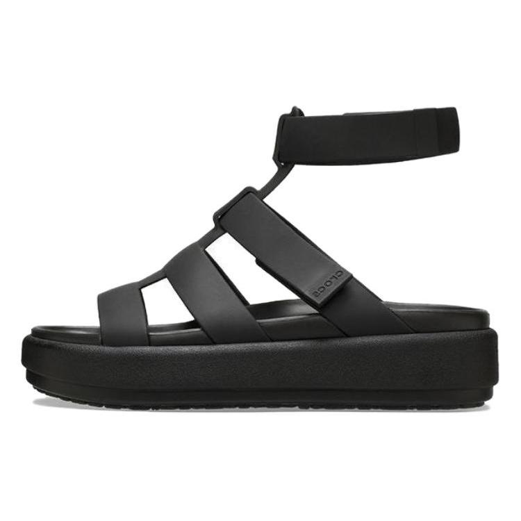 (ЖЕНСКИЕ) Женские гладиаторские сандалии Crocs Brooklyn Luxe Черный 209557-060 EU 39-40