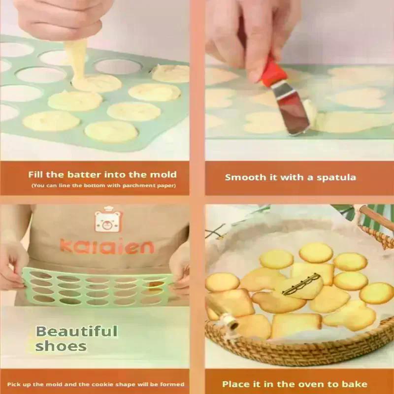 1 Adet Japon Kurabiye Kalıbı Silikon Kurabiye Kalıbı Dacquoise Kalıbı Çikolatalı Kek Dekorasyon Mutfak Aksesuarları Alet