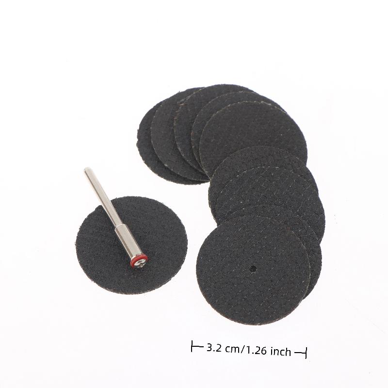 11/21/25/54 Pcs Abrasive Cutting Disc 32Mm With Mandrels Grinding Wheels For Dremel Metal Cutting Rotary Tool Saw Blade