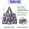 Foldable Tote Bag for Groceries - Large Capacity, Southeast Asian Print
