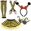 Halloween Bijen & Lieveheersbeestjes Hoofdband Bril Set voor Kinderen - Feestelijke Kostuumaccessoires voor Halloween, Kerstmis en Optredens