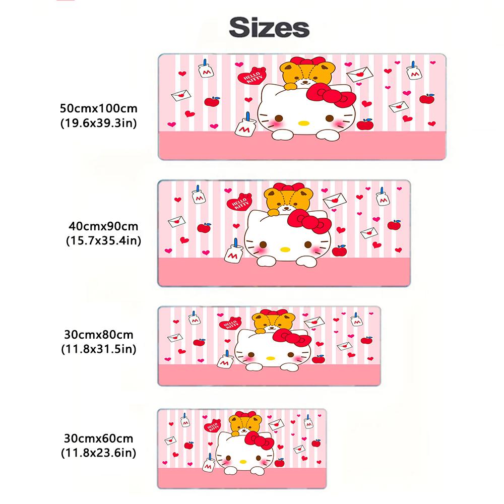 1Pc Hello Kitty Cute Chicks Garden Print Mouse Pad 2Mm Thick Rubber Base Perfect Bedroomofficegame Room Ideal Gift Computer Keyboard Enthusiasts Print