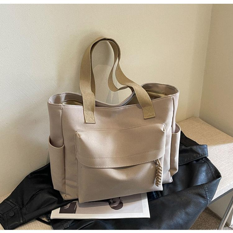 Large Capacity Bag Women's 2025 New Canvas Shoulder Bag Trendy Tote Bag Fashion Casual Lightweight Handbag