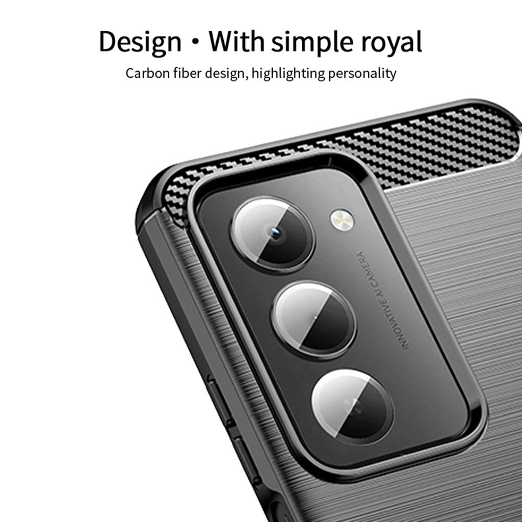 For Xiaomi Redmi 15 5G (Global) (169mm) Back Cover MOFI Brushed Texture Carbon Fiber Soft TPU Case