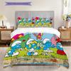 Smurfs Tales Purple Beans Adventure Threepiece Set 1 Duvet Cover 2 Pillowcase Without Core Christmas Birthday Gift Bedding Set