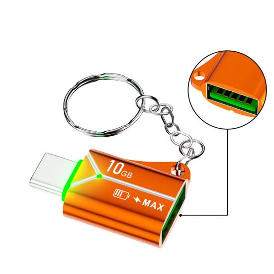 Adaptor Breloc USB3.0 la Type-C cu Transfer de Date OTG 10Gbps USB-C Portabil Tată