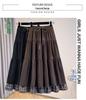 Melaleuca Pleated Plaid High-Waist Ruffle Skirt - Women's Plus Size, Autumn 2026