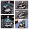 Lucky Fish Backflow Stick Incense Burner Mini Incense Stick Holder Ceramic Censer  Home Decoration