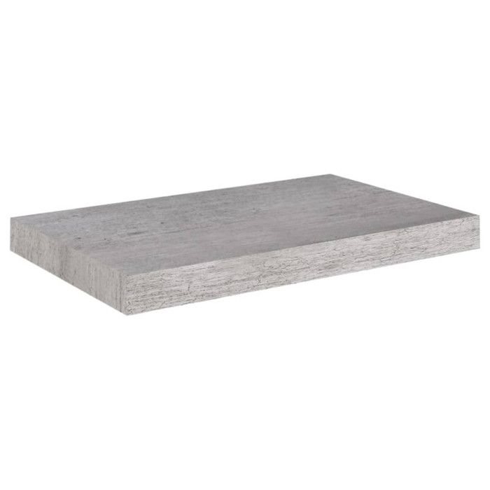 VidaXL Étagères murales flottantes 2 pcs Gris béton 50x23x3,8 cm MDF