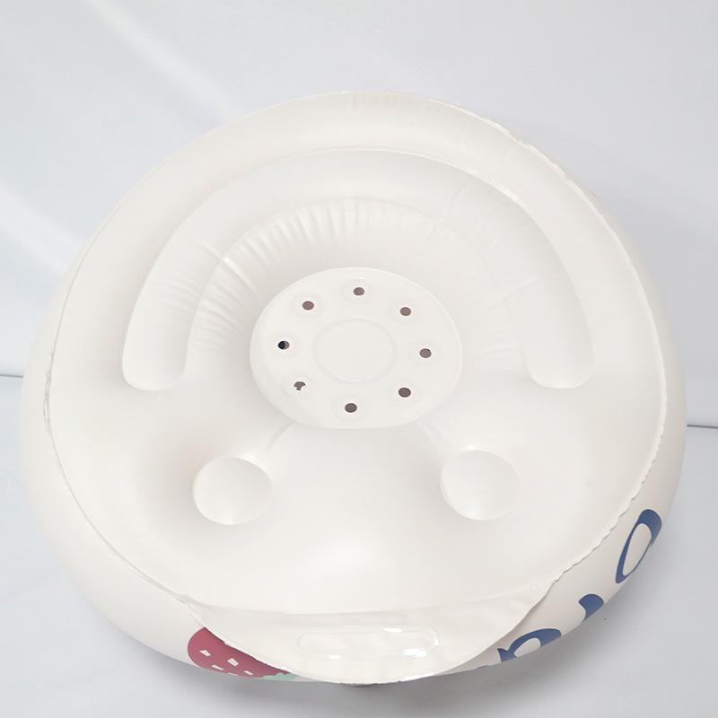 Infant Shining Baby Inflatable Sofa Children Puff Portable Bath Chairs PVC Multifunctional Seat Practice Sitting Bath Stool