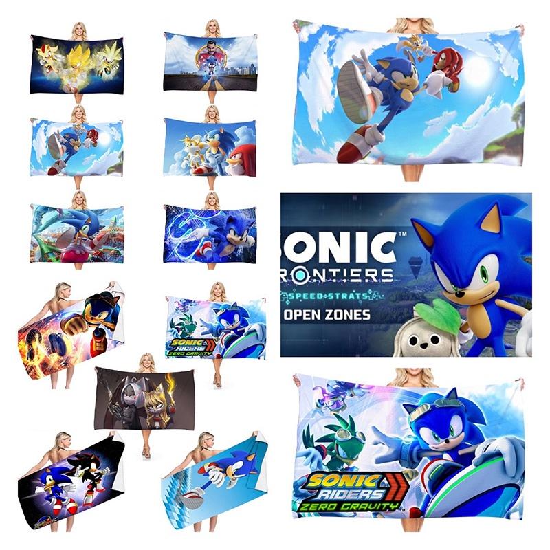Sonic The Hedgehog Beach Towel Ultra-fine Fiber Fast-drying Super-absorbent