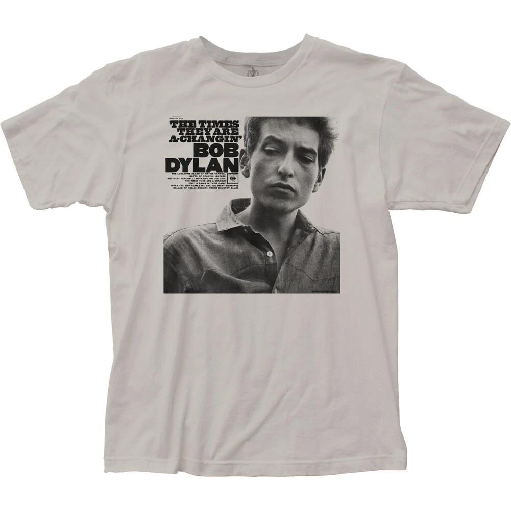 

Боб Дилан Времена меняются Мужская футболка Рок-н-ролл Музыкальная группа Серебристый S