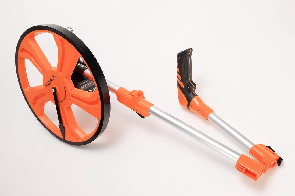 Walking Measure, Wheel, Foldable, Road Measure, Orange, Distance Measuring Device, Road Counter, Wheel Measure