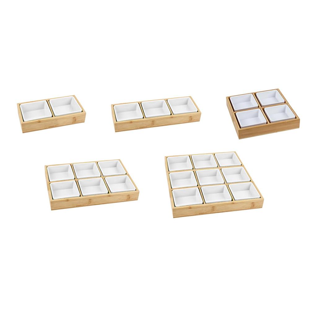 Divided Serving Platter Appetizer Tray with Storage Removable Snack Dishes for Candy