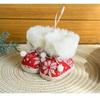 New Christmas Creative Small Ornament Red Fabric Christmas Boot Decoration Christmas Tree Ornament