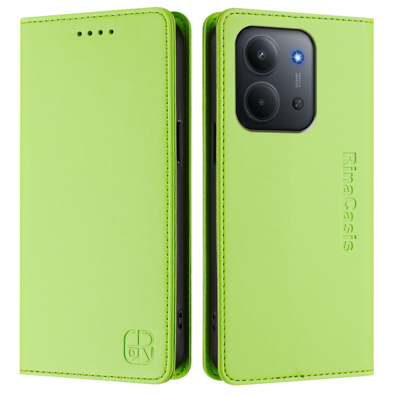 

Для Xiaomi Redmi 15C 4G (Глобальний) (171мм)/Poco C85 4G (171мм) Шкіряний чохол RINACASIS RC01 Чохол для телефону з RFID-блокуванням Гаманець Підставка