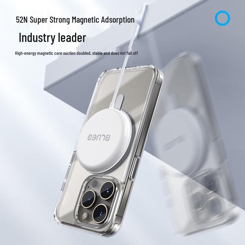 Blue Gorilla Magnetic Stand Clear Case for iPhone 16 Plus