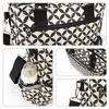 Classic Striped Mommy Bag – Large Capacity, Multi-Compartment, Wear-Resistant, with Load-Reducing Shoulder Strap for Travel