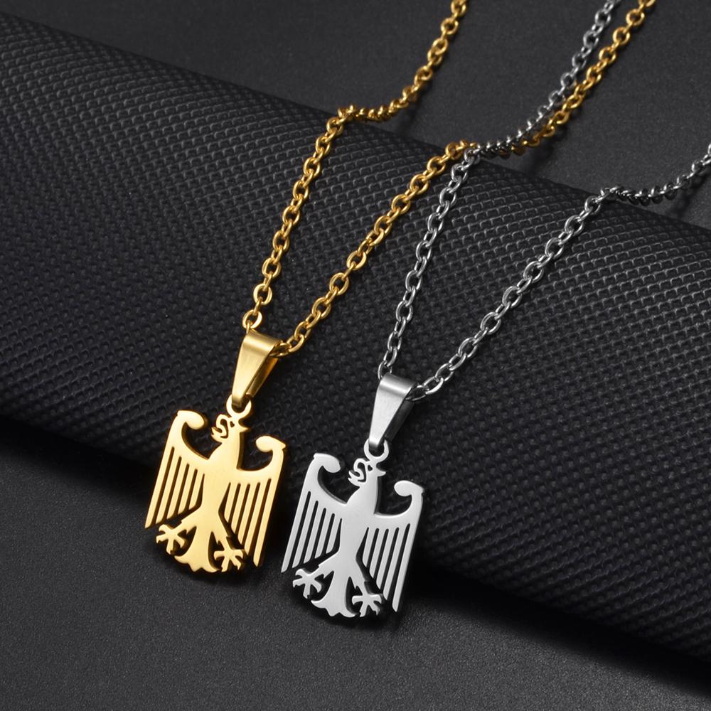 German Eagle Pendant Neckalces Stainless Steel Germany Jewelry for Women Girls Gifts for Mom and Daughter #508062